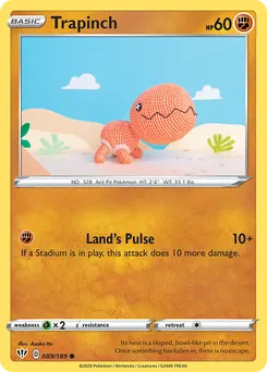 Trapinch #89, Darkness Ablaze