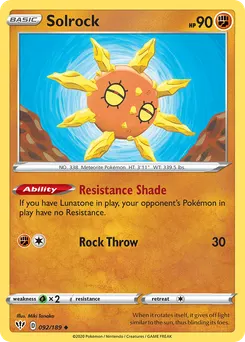 Solrock #92, Reverse Foil