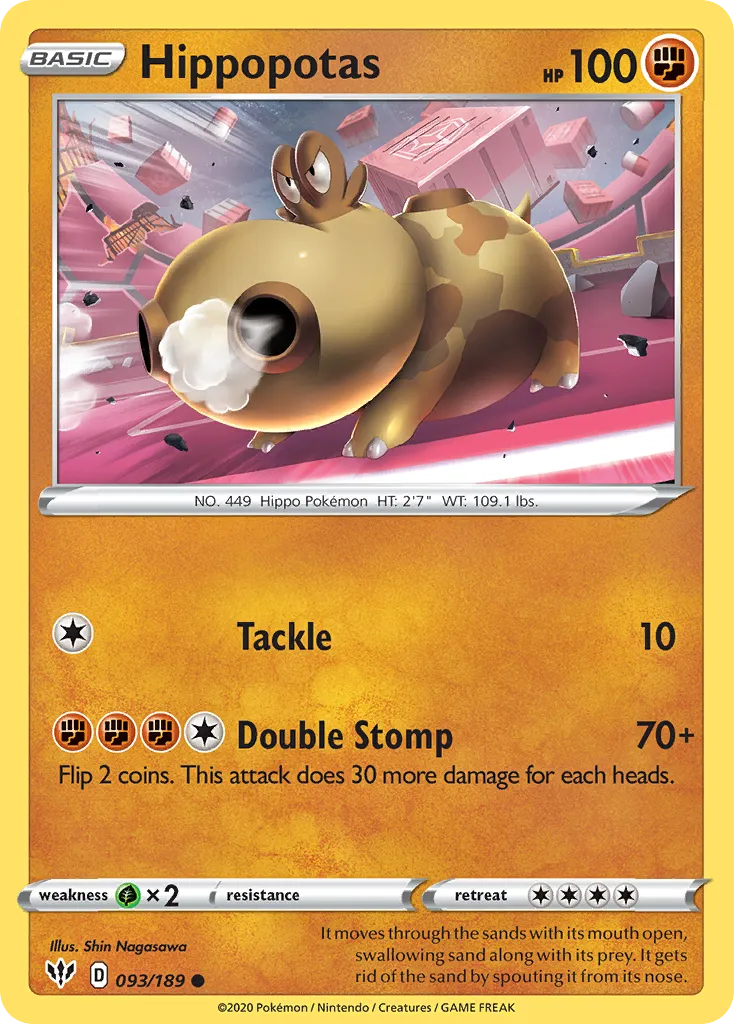 Hippopotas #93, Darkness Ablaze Reverse Foil