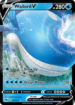 Wailord V #13, Standard