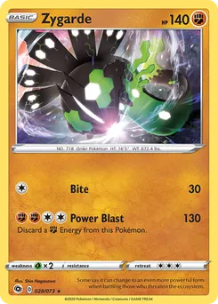 Zygarde #28, Reverse Foil