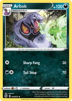 Arbok #34, Reverse Foil