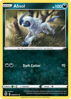 Absol #38, Reverse Foil