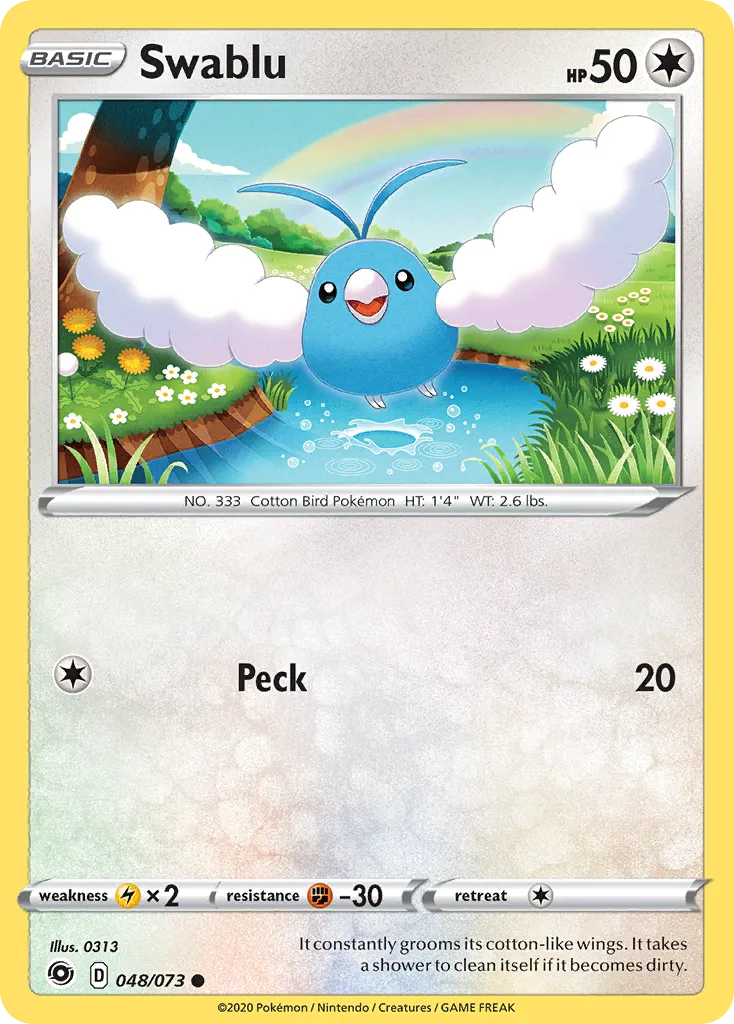 Swablu #48, Champion's Path Reverse Foil