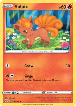 Vulpix #6, Reverse Foil