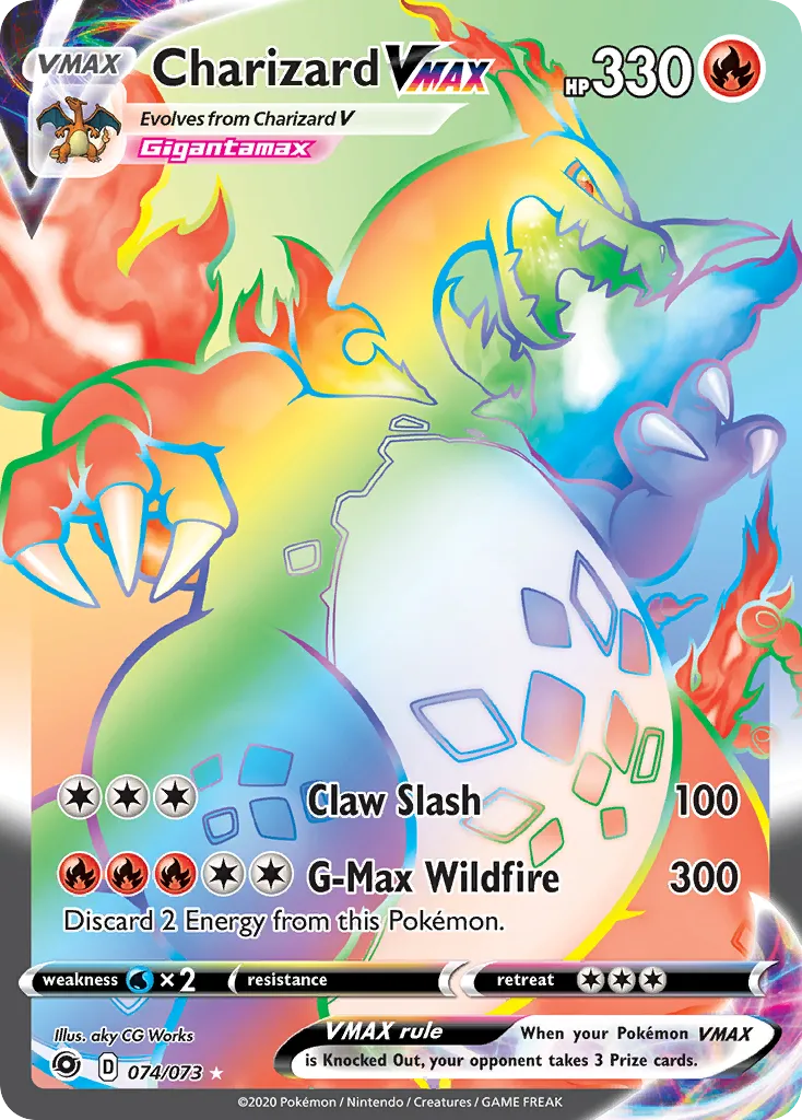 Charizard VMAX #74, Champion's Path Secret