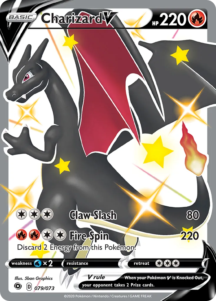Charizard V #79, Champion's Path Secret