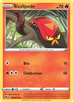 Sizzlipede #9, Reverse Foil