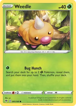 Weedle #1, Reverse Foil