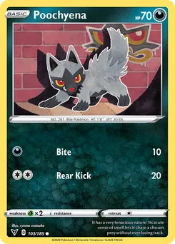 Poochyena #103, Vivid Voltage