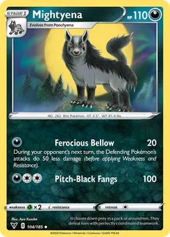 Mightyena #104, Reverse Foil