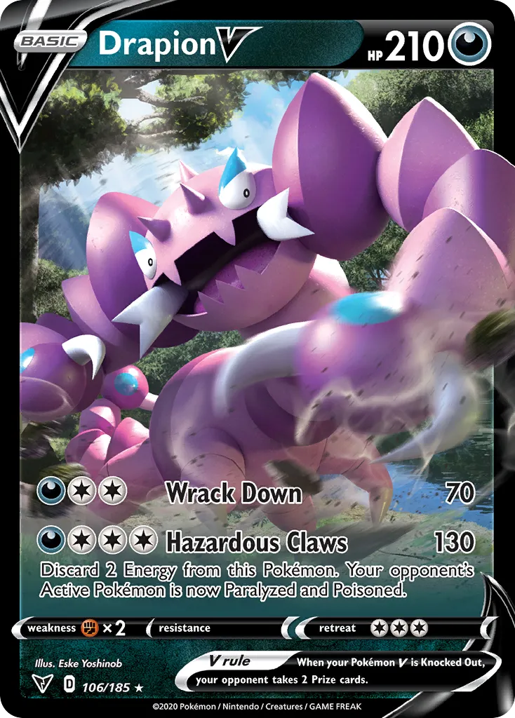 Drapion V #106, Vivid Voltage