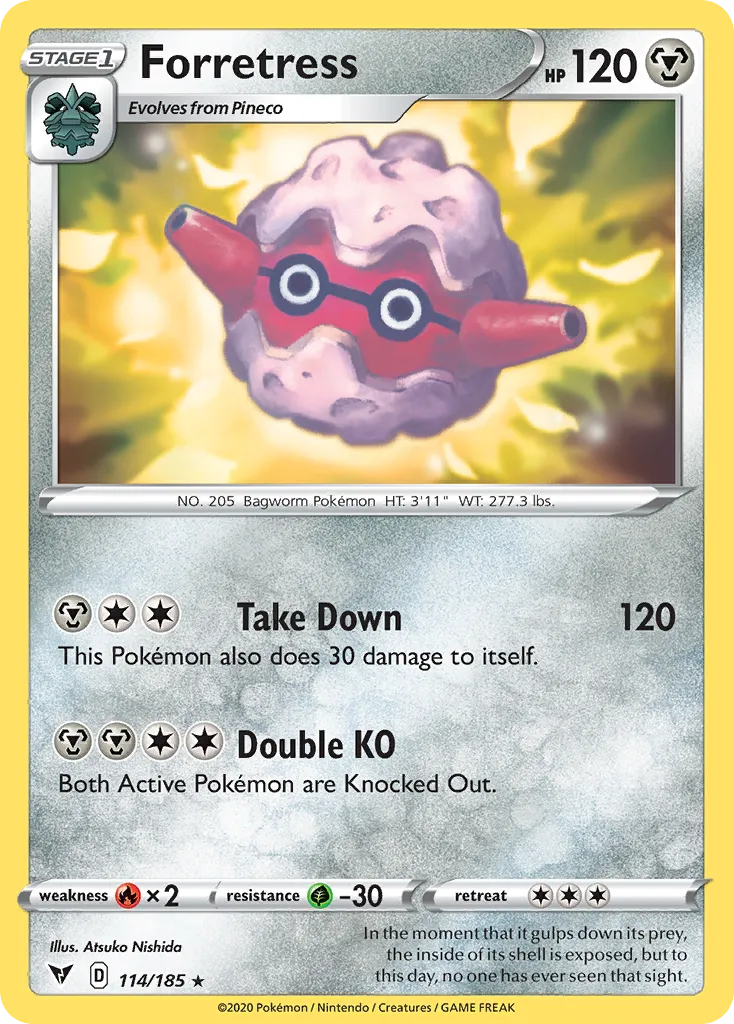 Forretress #114, Vivid Voltage Reverse Foil