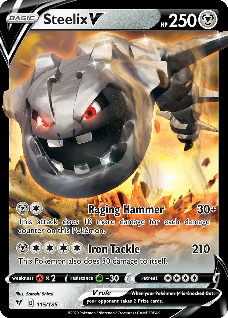 Steelix V #115, Vivid Voltage