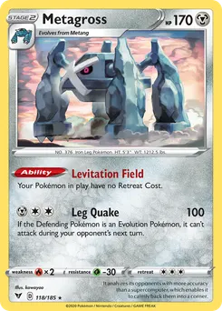 Metagross #118, Reverse Foil