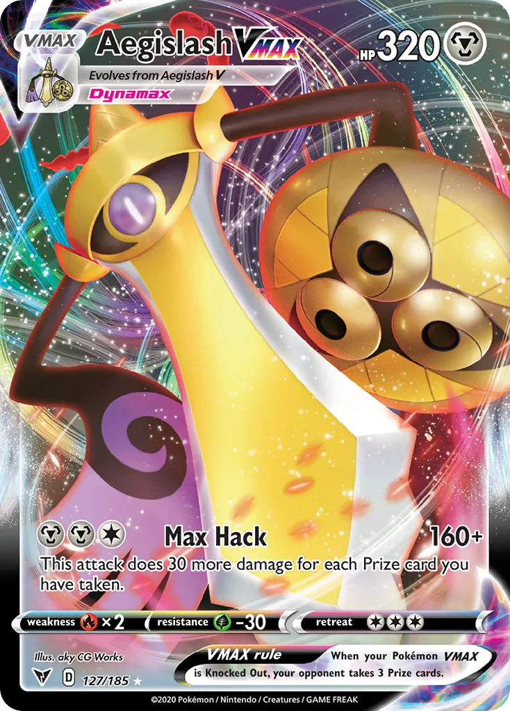 Aegislash VMAX #127, Vivid Voltage