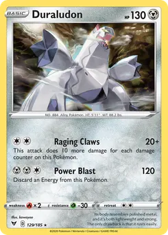 Duraludon #129, Cosmos-2022 Knock Out Collection