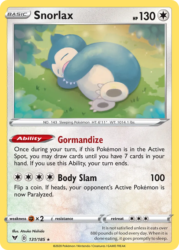 Snorlax #131, Vivid Voltage Cosmos