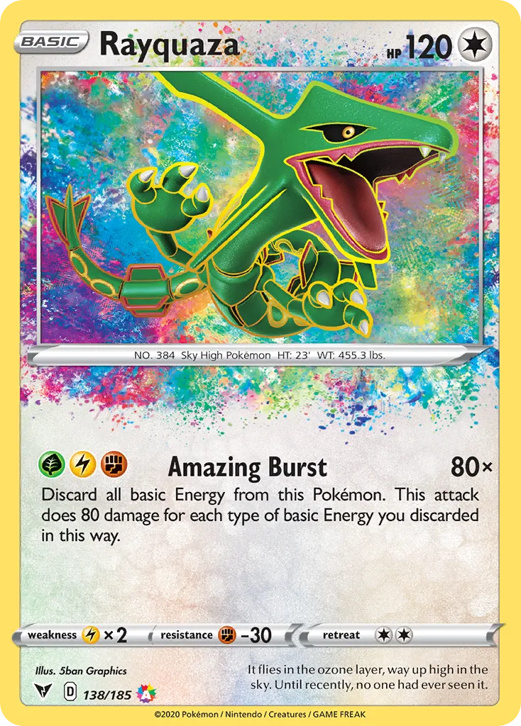 Rayquaza #138, Vivid Voltage