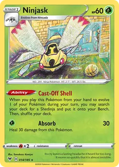 Ninjask #14, Reverse Foil