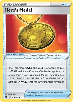 Hero's Medal #152, Reverse Foil