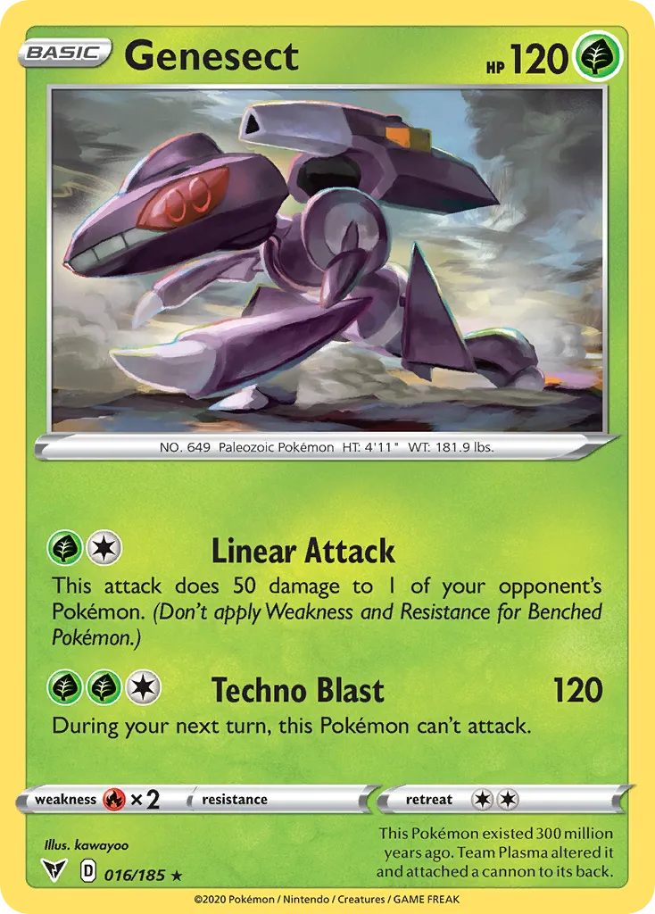 Genesect #16, Vivid Voltage Reverse Foil
