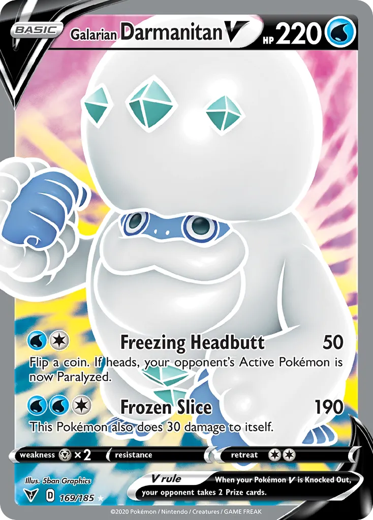 Galarian Darmanitan V #169, Vivid Voltage