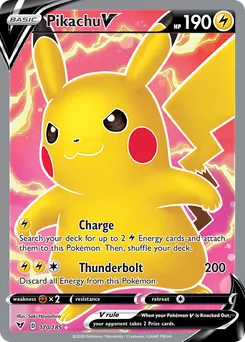 Pikachu V #170, Standard