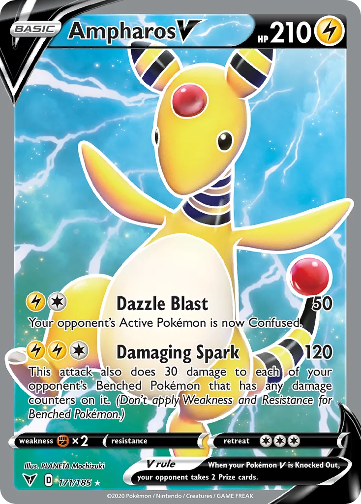 Ampharos V #171, Vivid Voltage