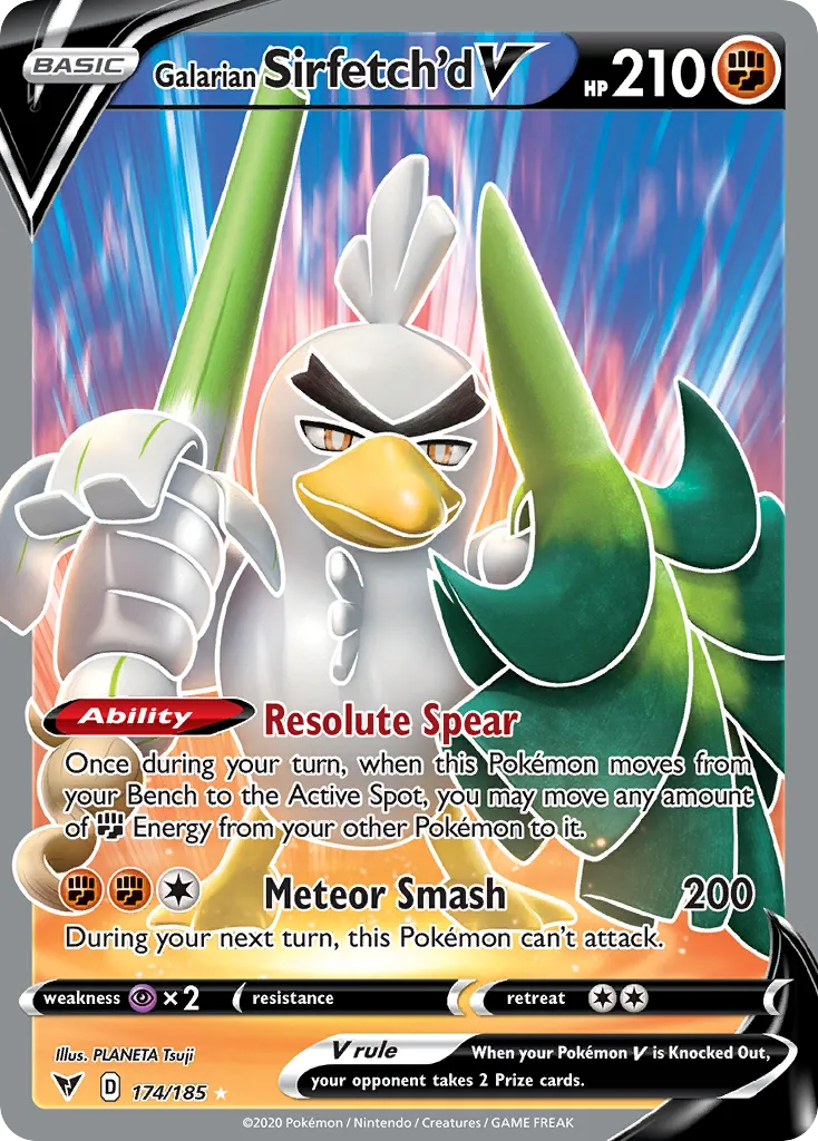 Galarian Sirfetch'd V #174, Vivid Voltage