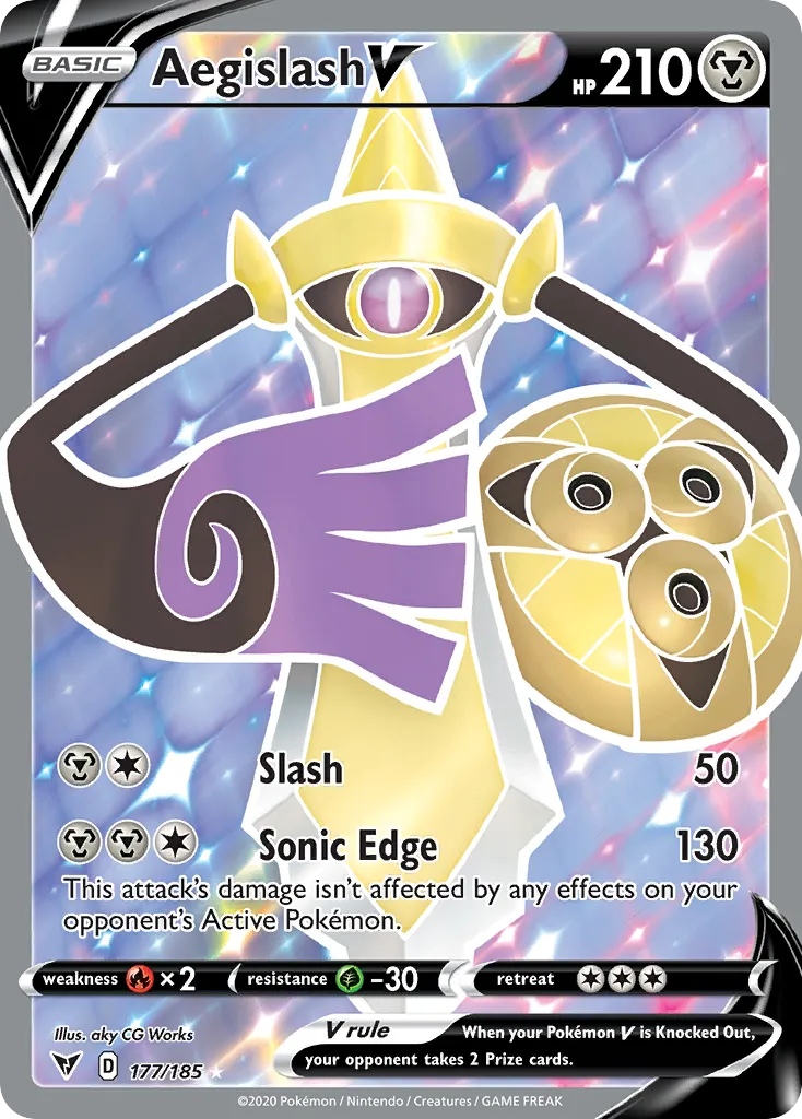 Aegislash V #177, Vivid Voltage