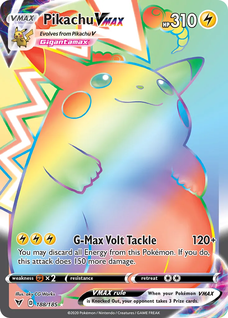 Pikachu VMAX #188, Vivid Voltage Secret