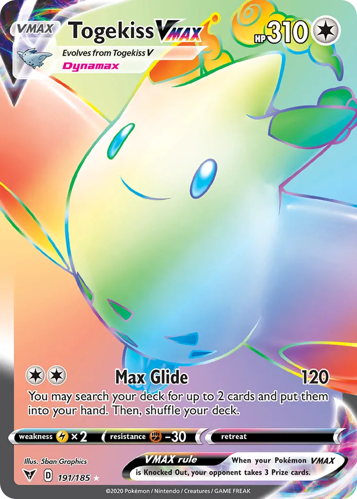 Togekiss VMAX #191, Vivid Voltage Secret