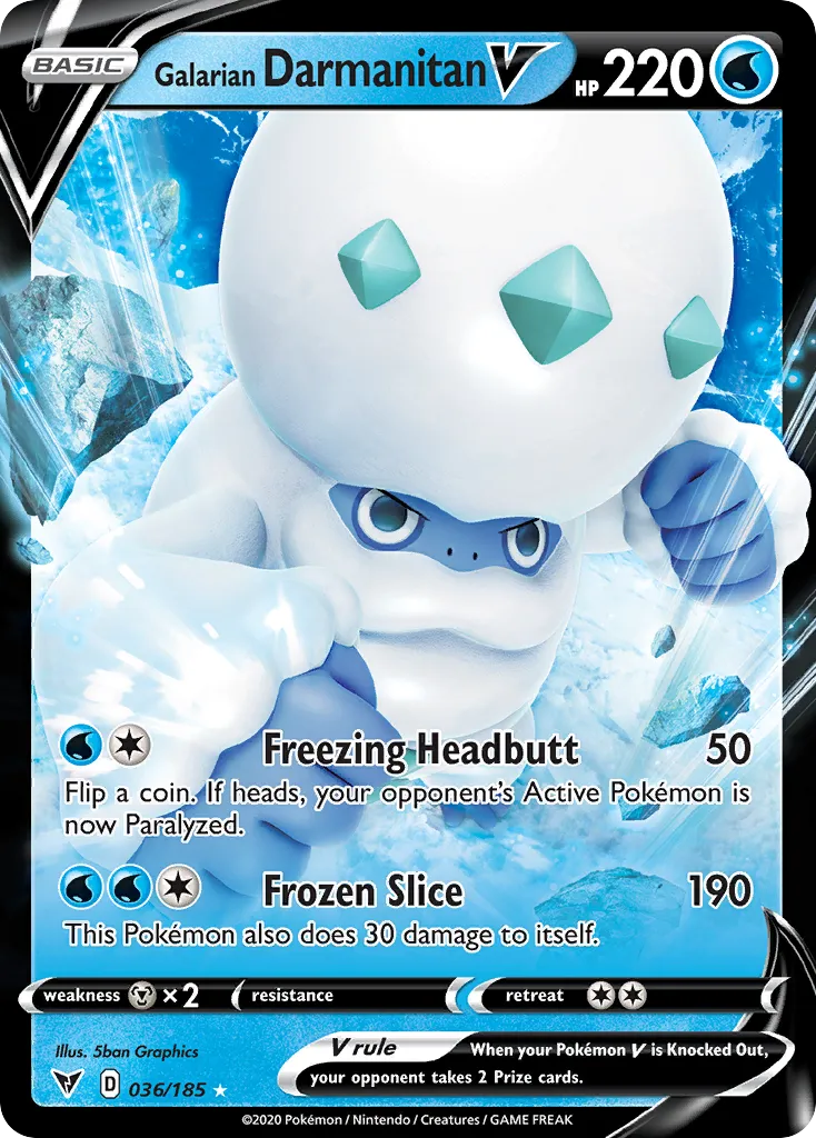 Galarian Darmanitan V #36, Vivid Voltage