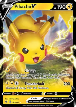 Pikachu V #43, Jumbo
