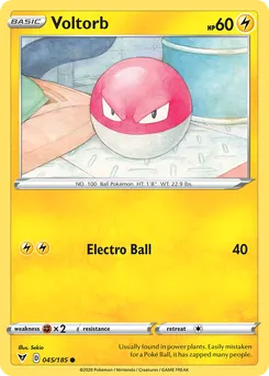 Voltorb #45, Reverse Foil