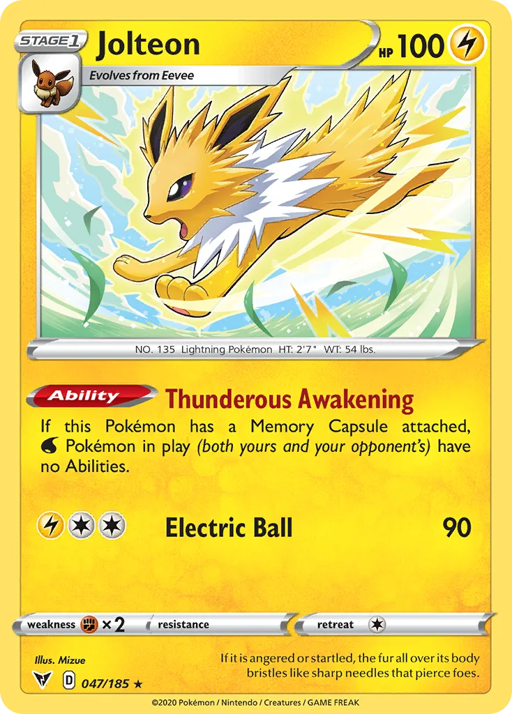 Jolteon #47, Vivid Voltage Reverse Foil