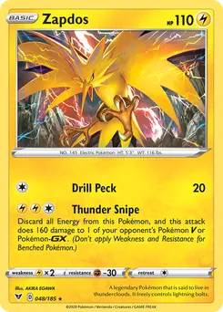 Zapdos #48, Reverse Foil