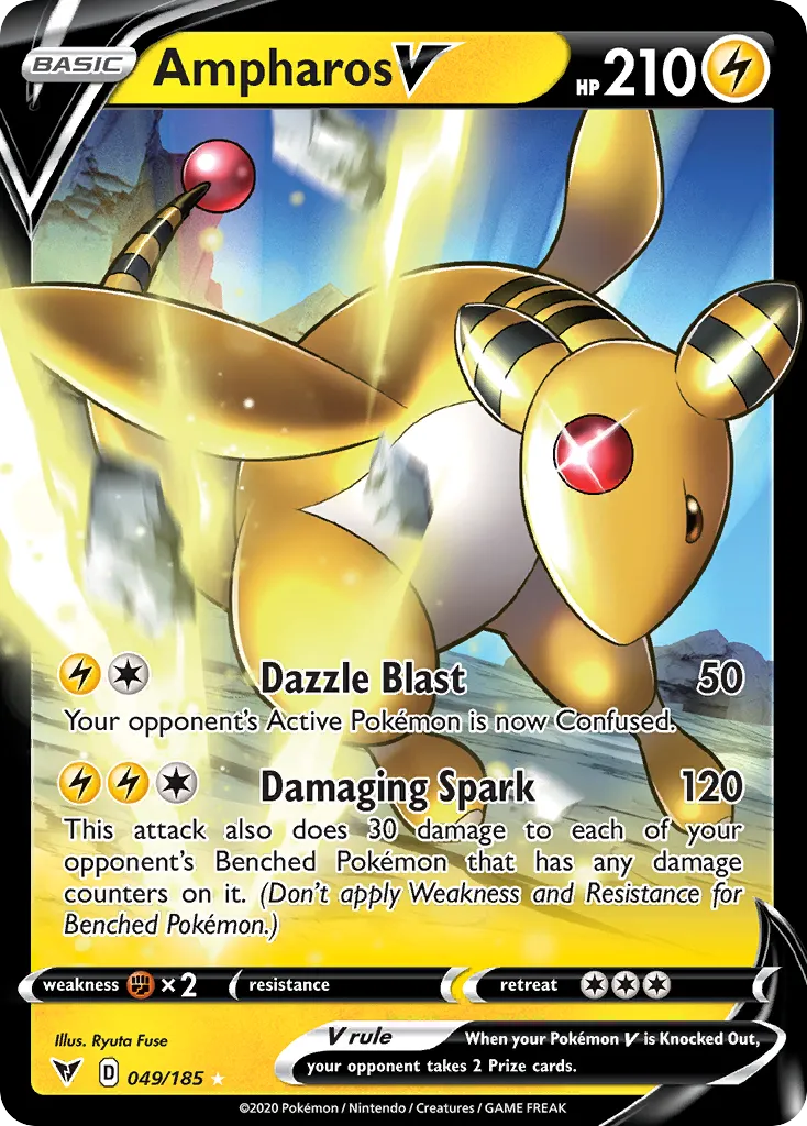 Ampharos V #49, Vivid Voltage