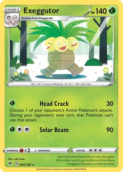 Exeggutor #5, Reverse Foil