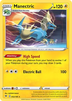 Manectric #52, Reverse Foil