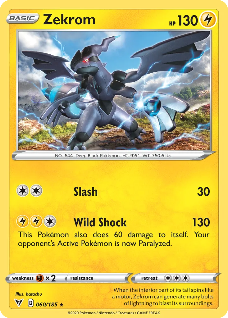 Zekrom #60, Vivid Voltage 2022 Kyurem V Box