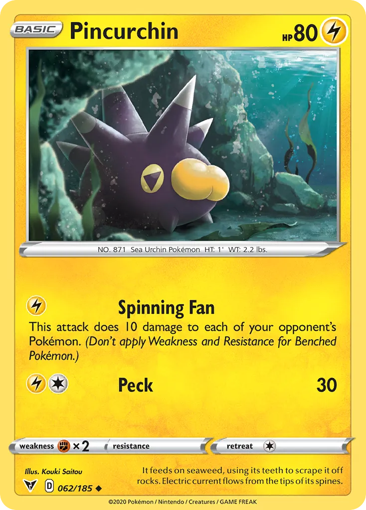 Pincurchin #62, Vivid Voltage