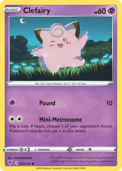 Clefairy #63, Reverse Foil
