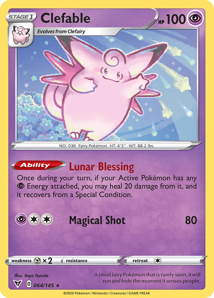Clefable #64, Vivid Voltage