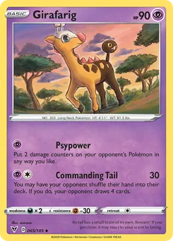 Girafarig #65, Reverse Foil