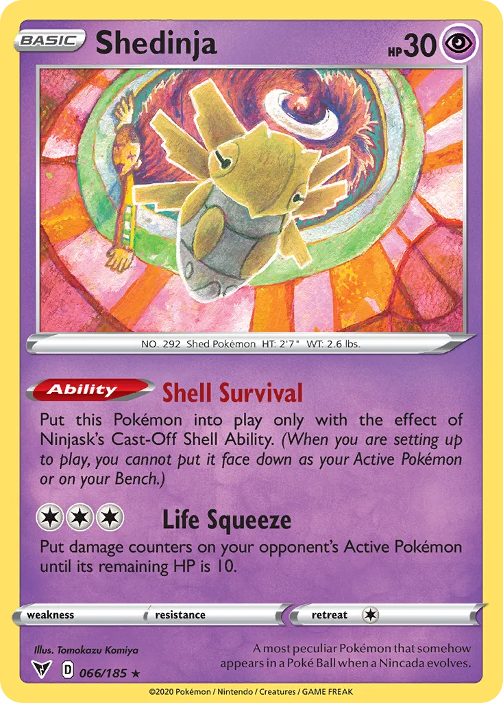Shedinja #66, Vivid Voltage Reverse Foil