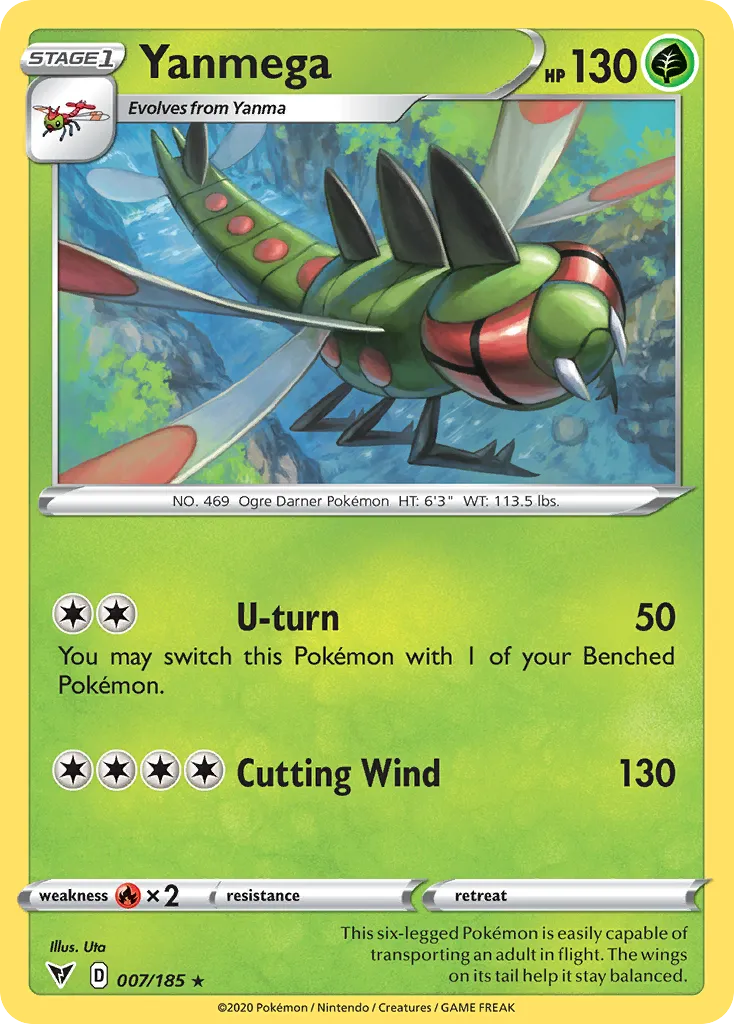 Yanmega #7, Vivid Voltage Reverse Foil