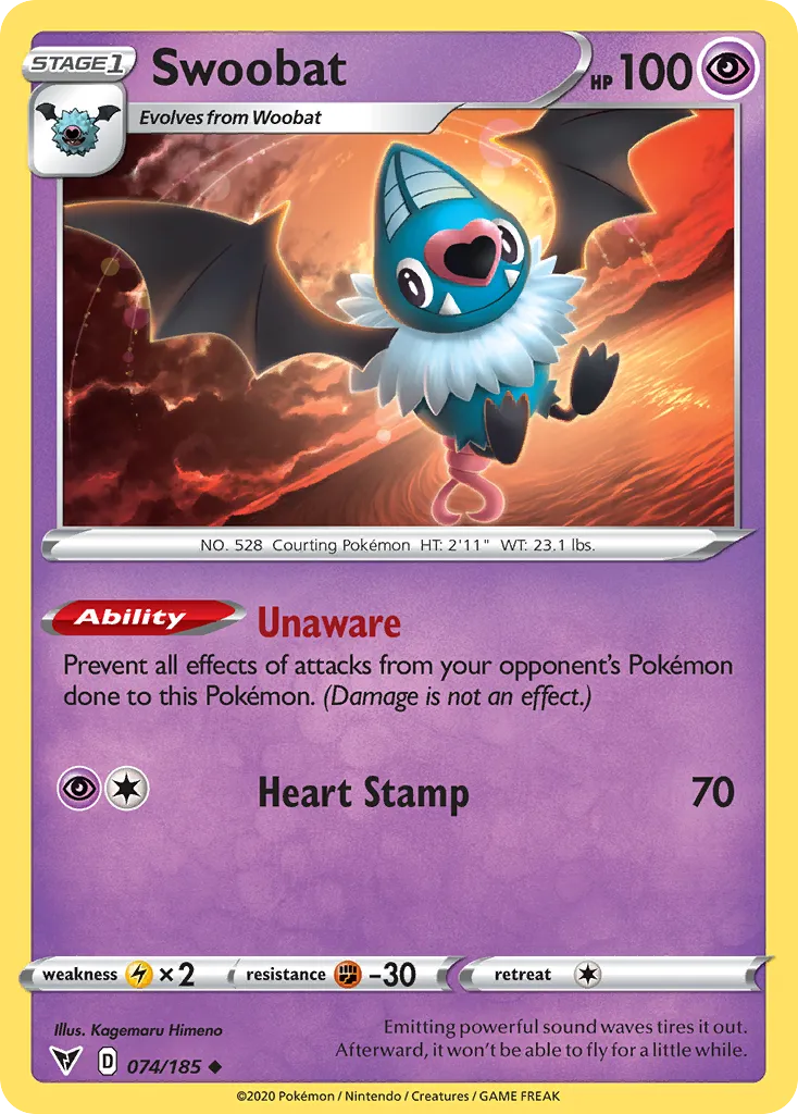 Swoobat #74, Vivid Voltage Reverse Foil