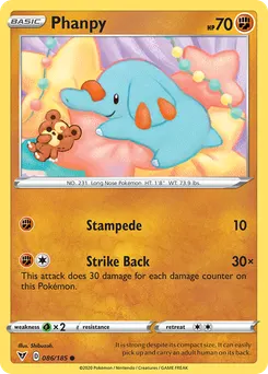 Phanpy #86, Reverse Foil
